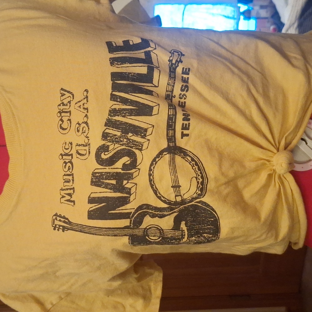 Fifth 🖤 Sun Yellow Nashville Graphic Short Sleeve Short Sleeve Tee Size M - Picture 2 of 5